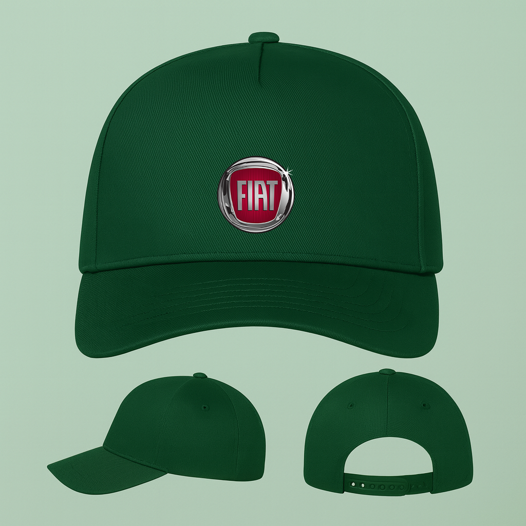 Fiat Car Five Panel Twill Snapback Cap